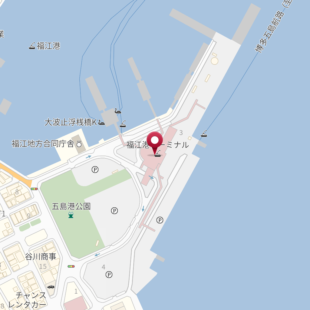フクエコウフェリーターミナルノモショウセン福江港ＦＴ（野母商船）