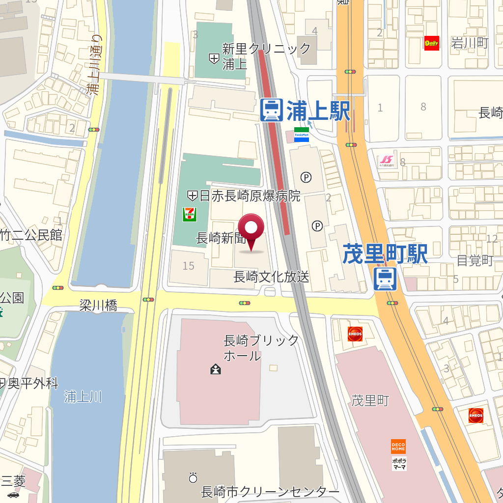 長崎新聞社 おくやみ係 の地図 住所 電話番号 Mapfan