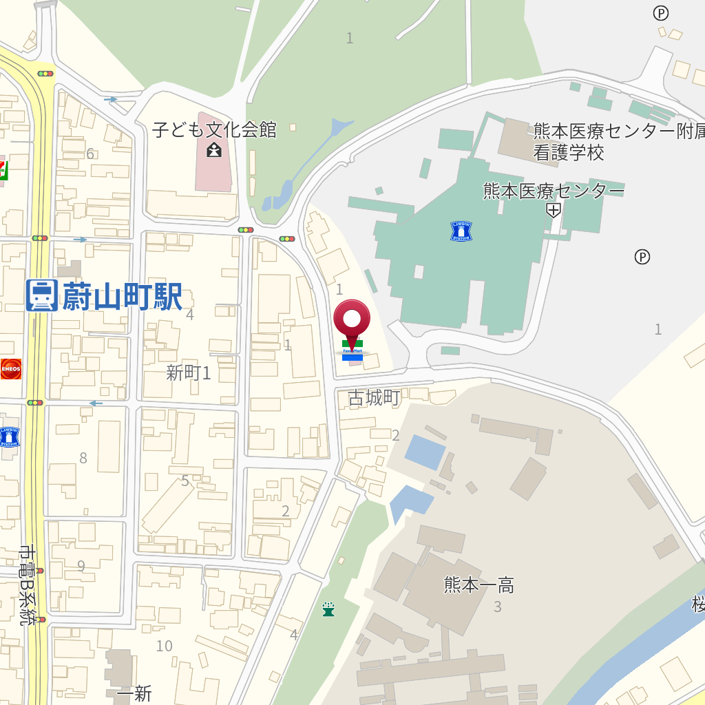ファミリーマート熊本古城町店 の地図 住所 電話番号 Mapfan