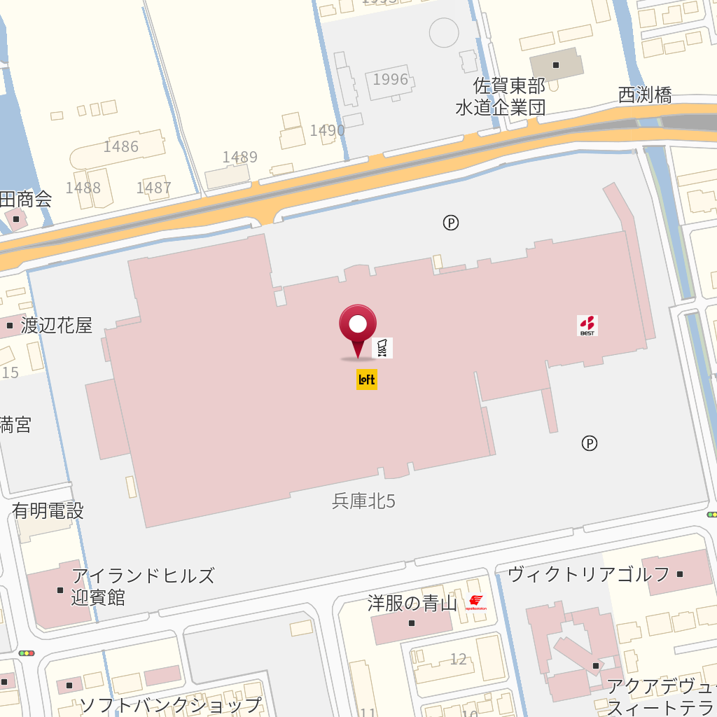 ゆめタウン佐賀 の地図 住所 電話番号 Mapfan