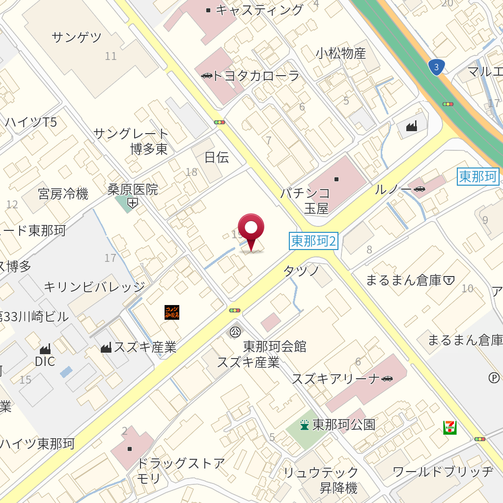トヨタカローラ博多那珂マイカーセンター の地図 住所 電話番号 Mapfan
