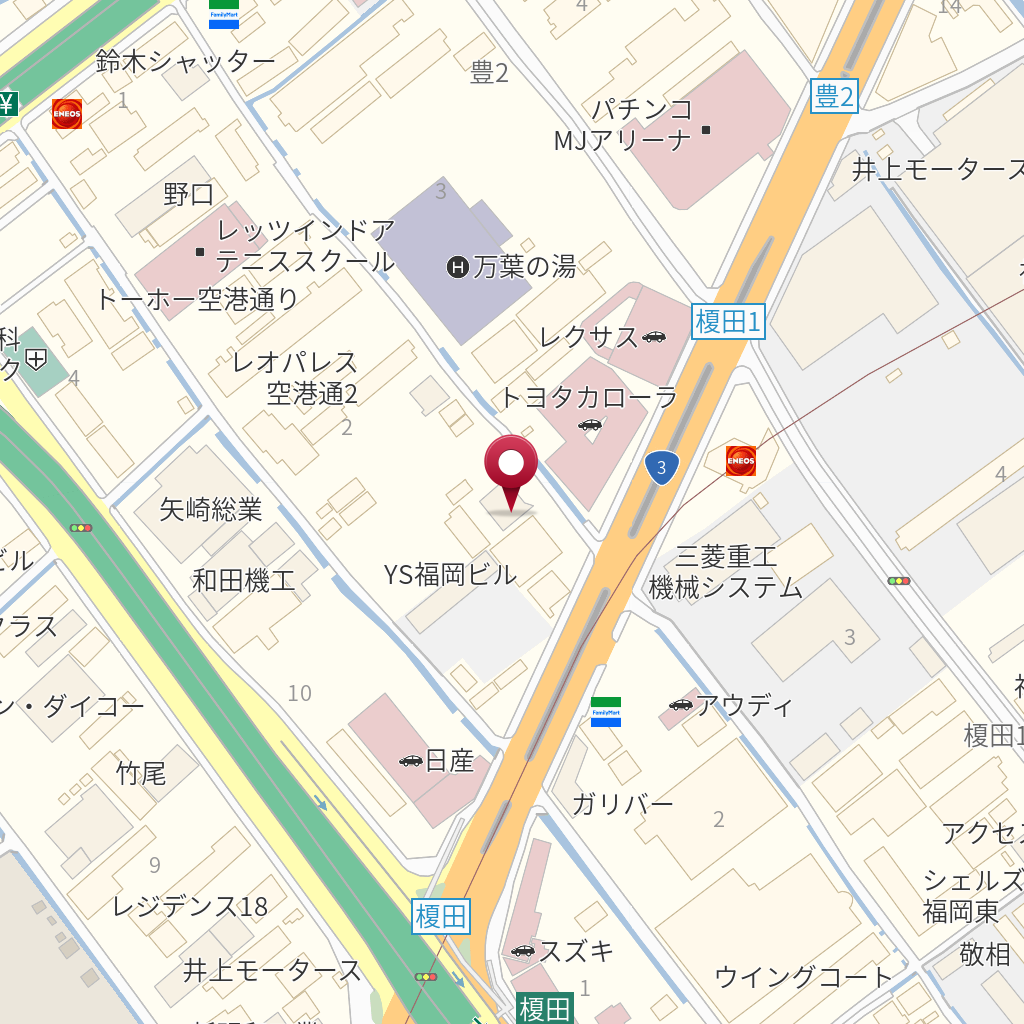 トヨタカローラ博多 本社 新車業務部 の地図 住所 電話番号 Mapfan