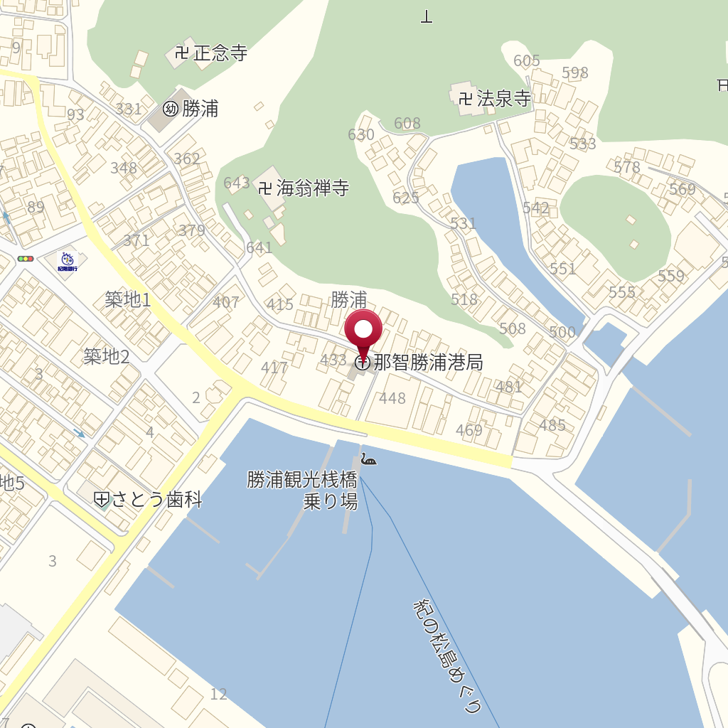 那智勝浦港郵便局 の地図 住所 電話番号 Mapfan