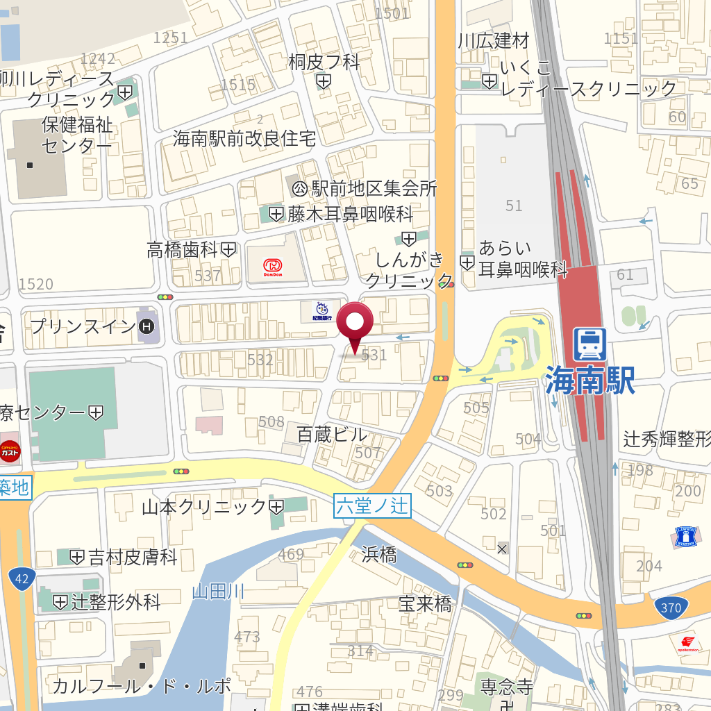 はしもと 海南駅前店 の地図、住所、電話番号 MapFan