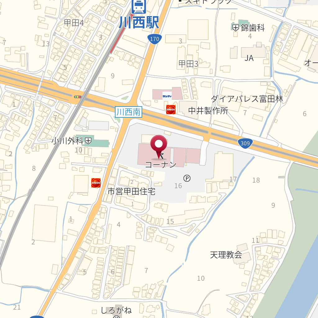 コーナン富田林店 の地図 住所 電話番号 Mapfan