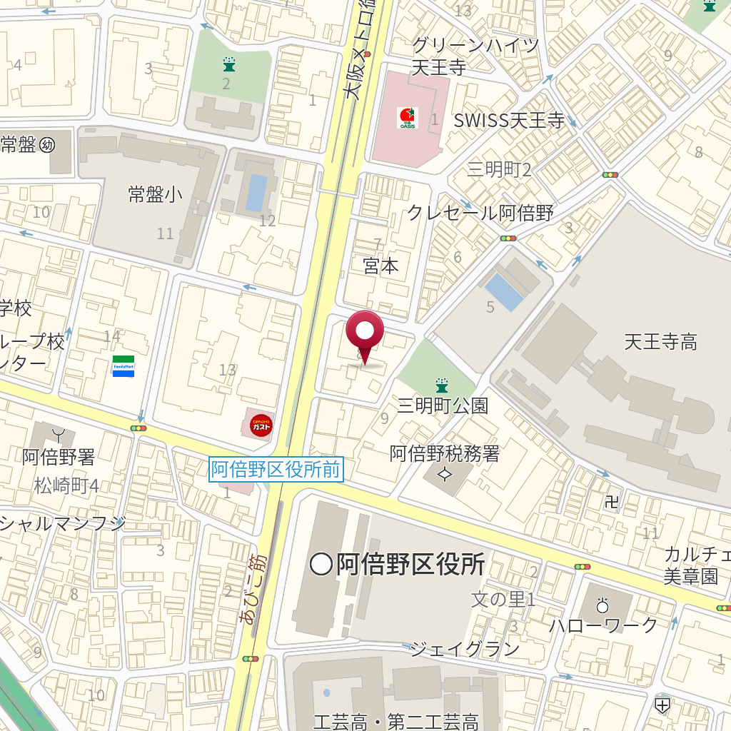 霊友会第十四支部大阪講堂 の地図 住所 電話番号 Mapfan