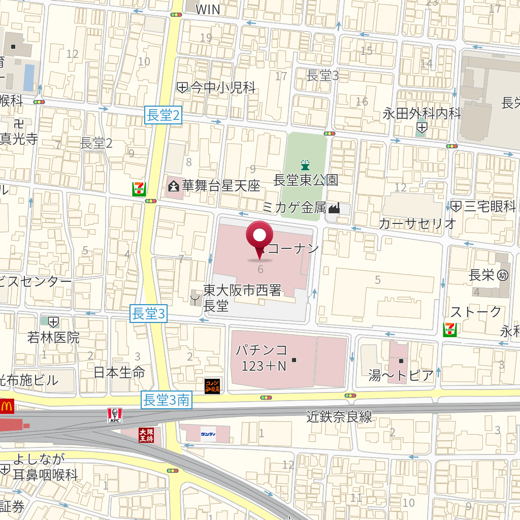 ホームセンターコーナン布施駅前店 の地図 住所 電話番号 Mapfan