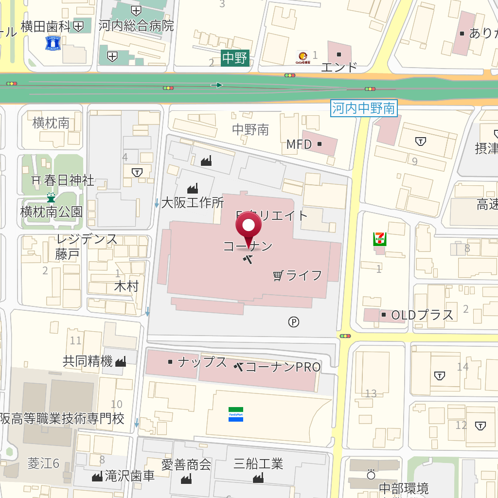 クラフトハートトーカイ コーナン東大阪菱江店 の地図 住所 電話番号 Mapfan