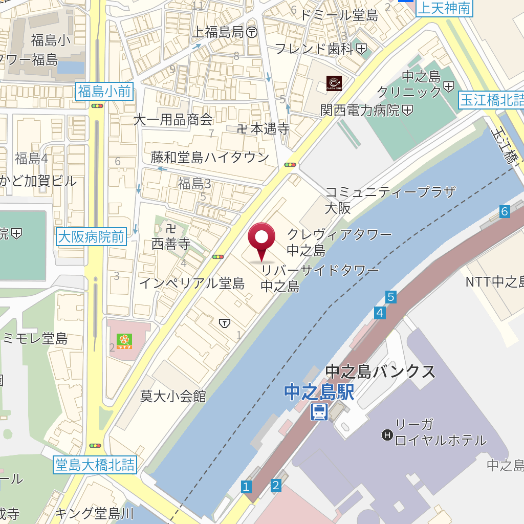 大阪府大阪市福島区福島3－1－61 の地図 MapFan