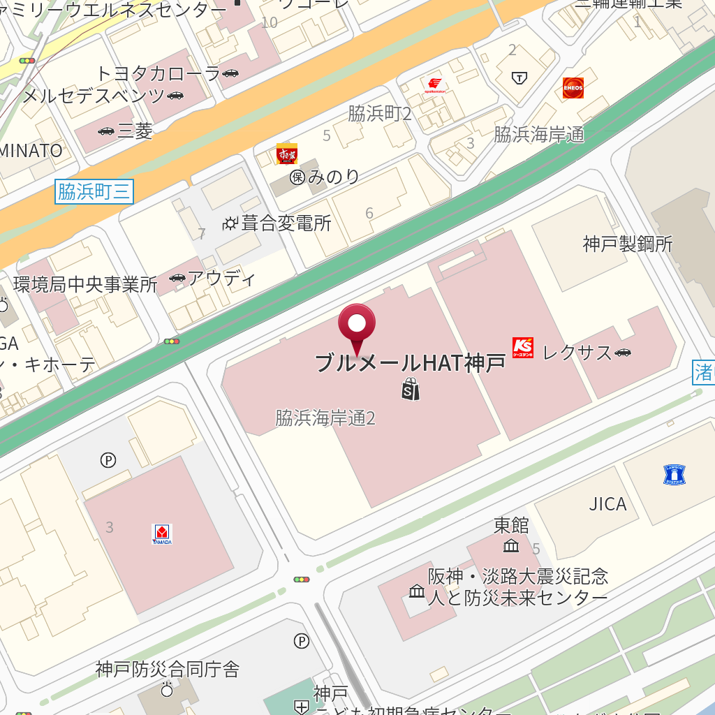 １０９シネマズｈａｔ神戸 の地図 住所 電話番号 Mapfan