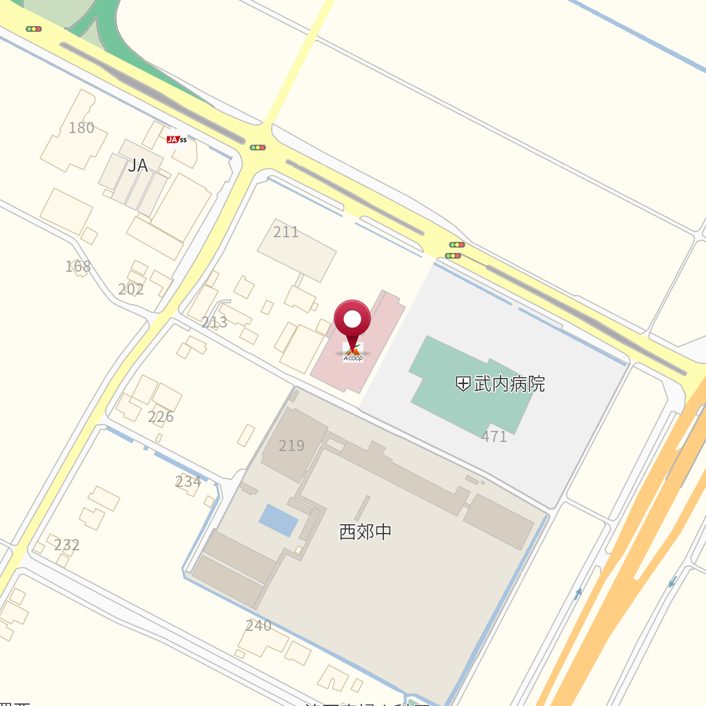 Ａコープ津店 の地図、住所、電話番号 - MapFan