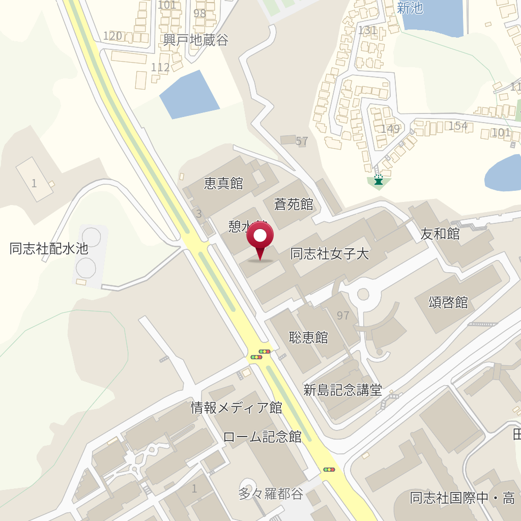 同志社女子大学 京田辺キャンパス 図書 情報センター 資料サービス課 図書館 の地図 住所 電話番号 Mapfan