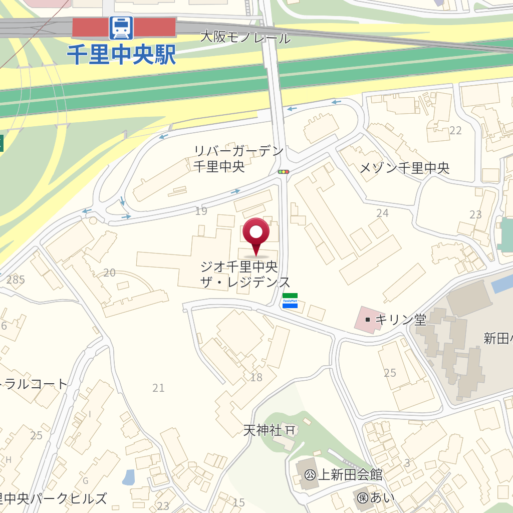 ｒａｖｉｎｅ千里中央 の地図 住所 電話番号 Mapfan