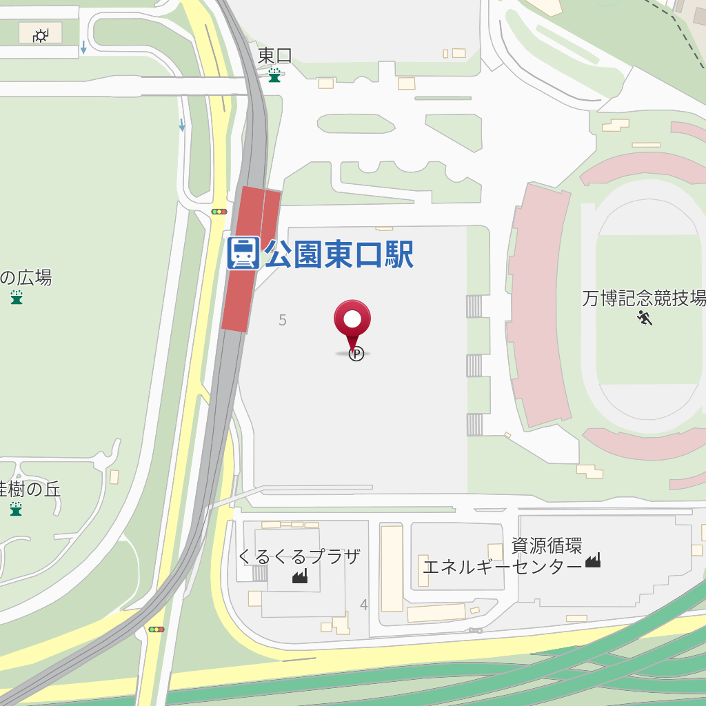 日本万国博覧会記念公園（万博記念公園）東駐車場 の地図、住所、電話番号 MapFan