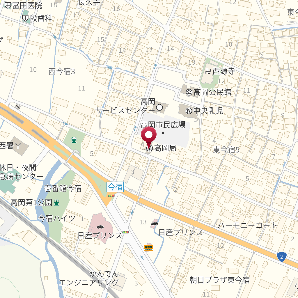 姫路高岡郵便局 の地図 住所 電話番号 Mapfan