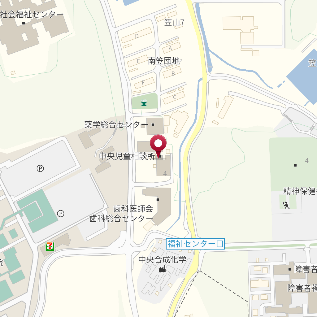 滋賀県中央子ども家庭相談センター 女性相談 の地図、住所、電話番号 MapFan