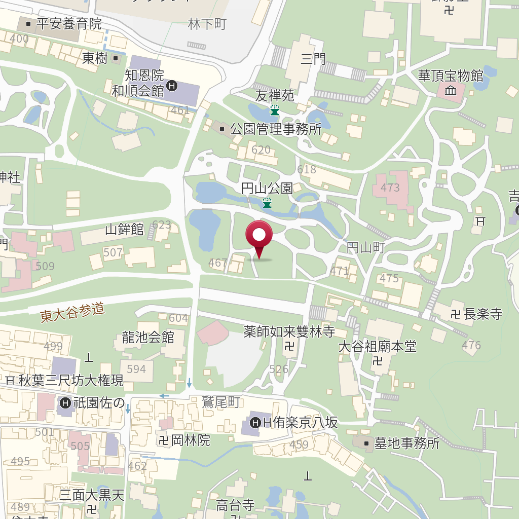 円山公園銅像前公衆トイレ の地図、住所、電話番号 MapFan