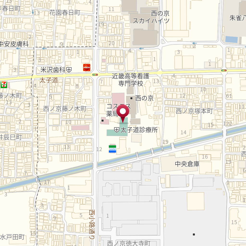 京都民医連太子道診療所 の地図、住所、電話番号 MapFan