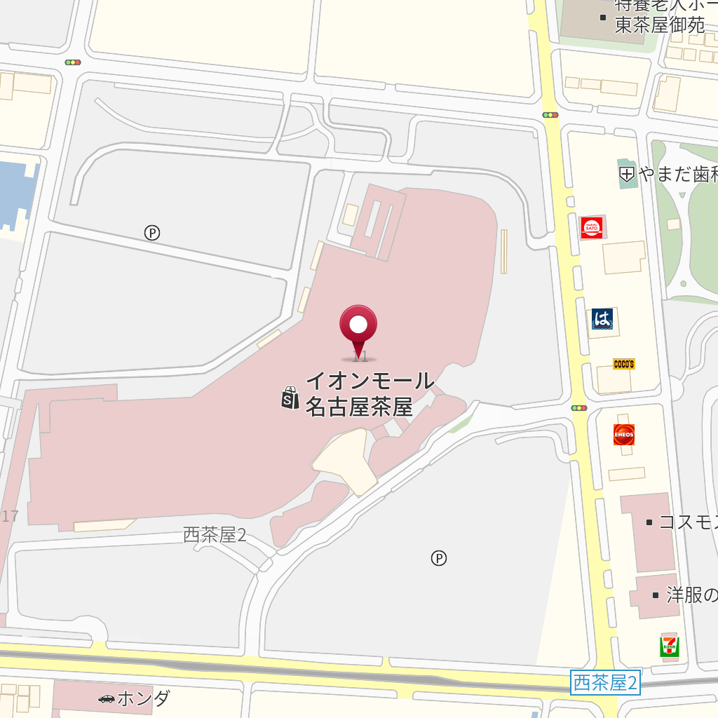 チュチュアンナイオンモール名古屋茶屋店 の地図 住所 電話番号 Mapfan