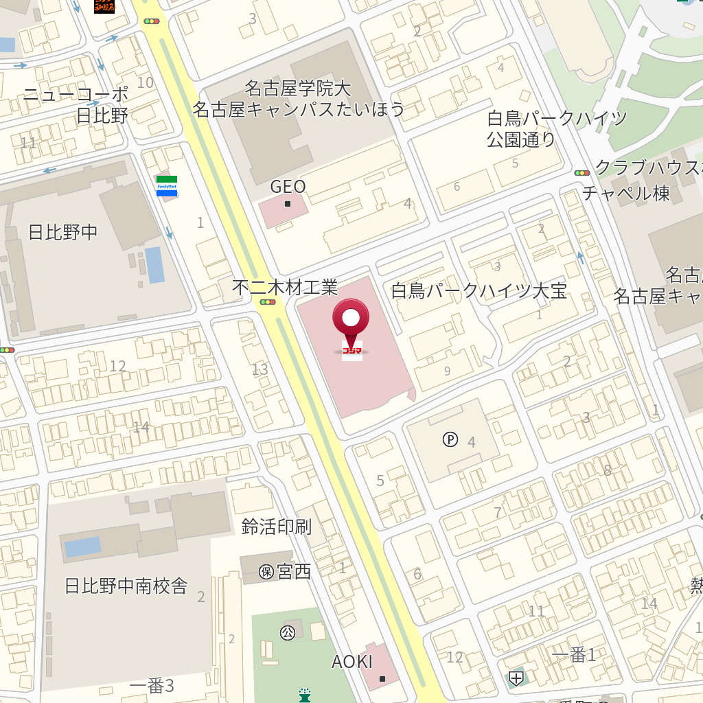 コジマビックカメラ熱田店 の地図 住所 電話番号 Mapfan