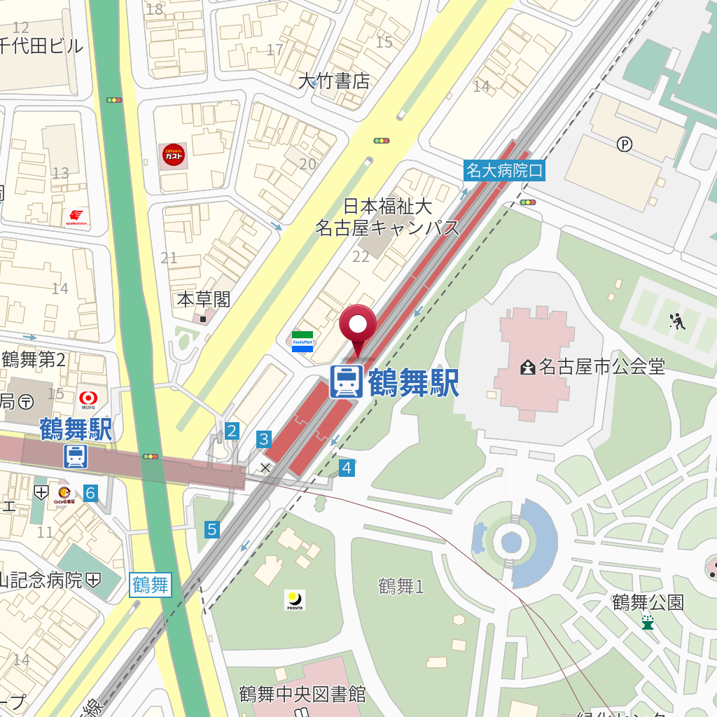 鶴舞駅（中央本線） の地図、住所、電話番号 MapFan