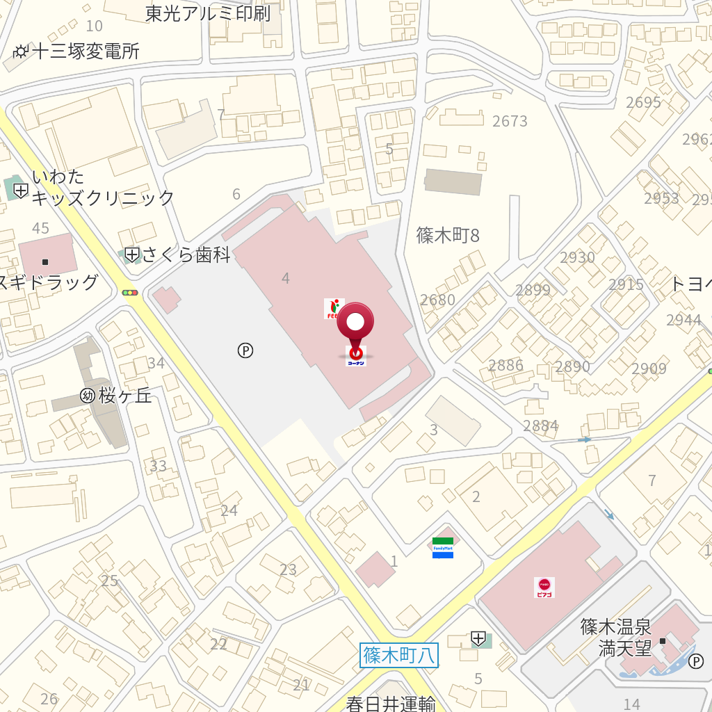 ホームセンターコーナン春日井篠木店 の地図 住所 電話番号 Mapfan