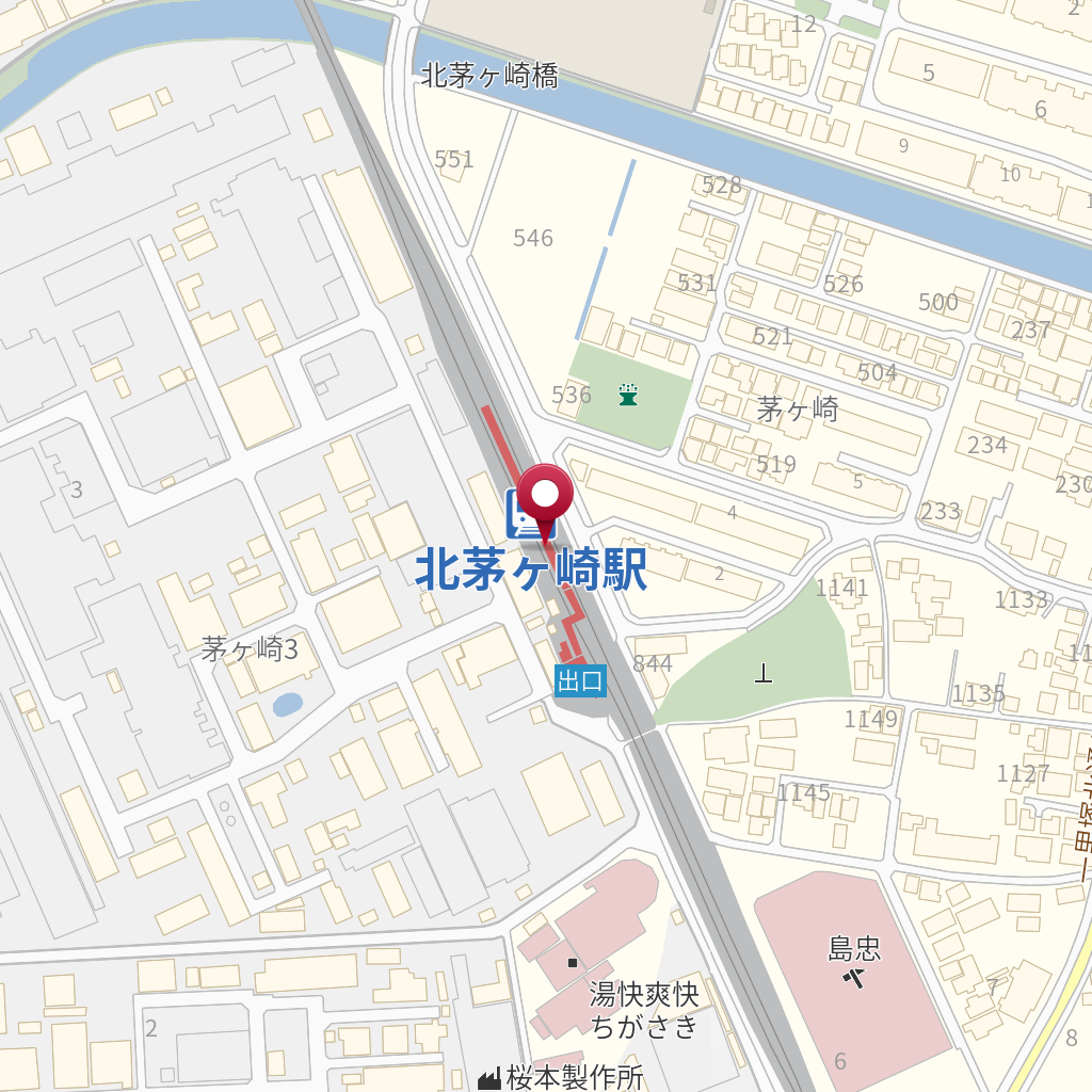北茅ヶ崎駅（相模線） の地図、住所、電話番号 MapFan