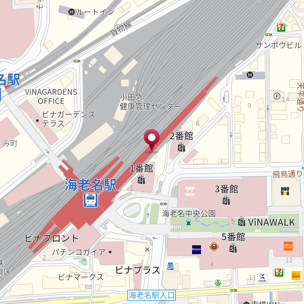 海老名駅（相鉄本線） の地図、住所、電話番号 MapFan