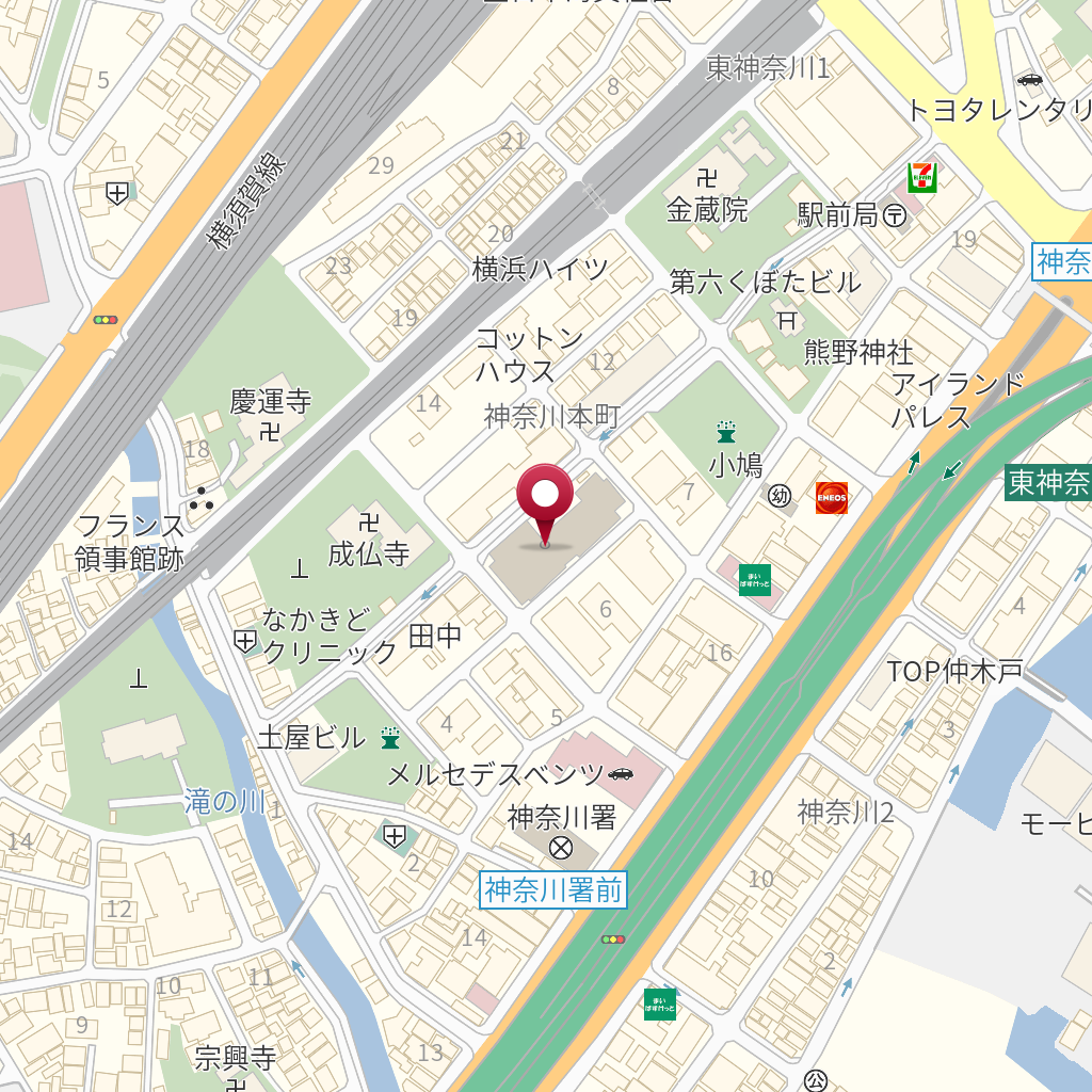 神奈川区役所 神奈川地区センター の地図、住所、電話番号 MapFan