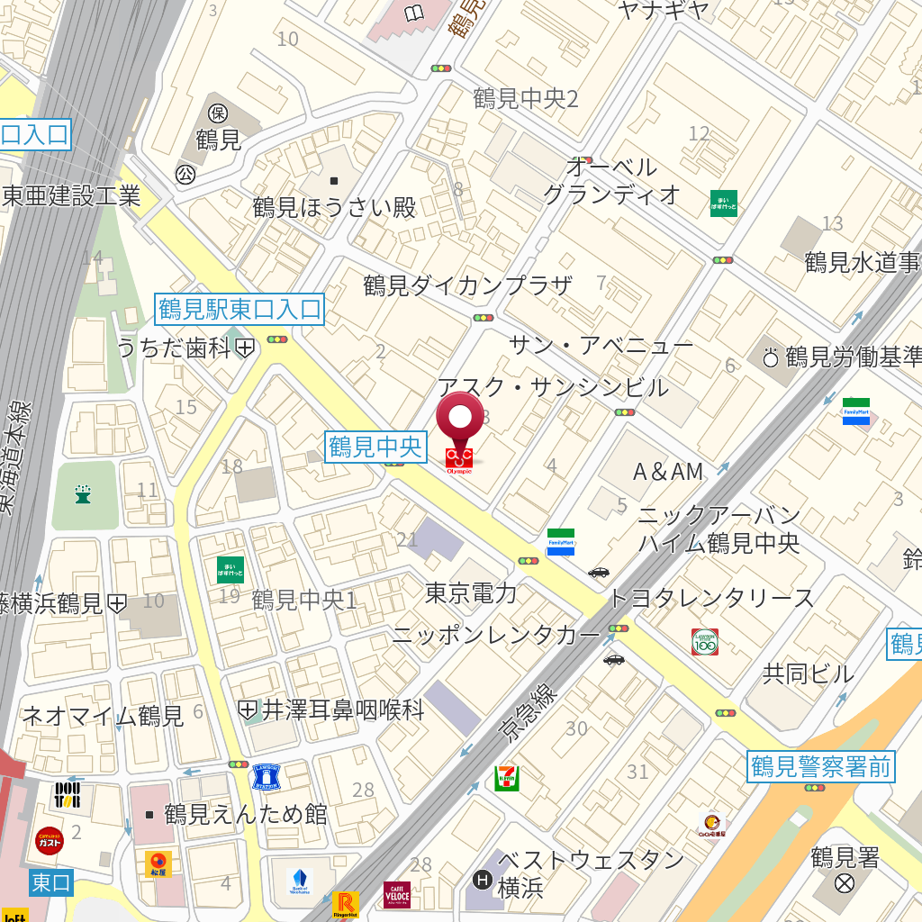 オリンピック 鶴見店 の地図 住所 電話番号 Mapfan