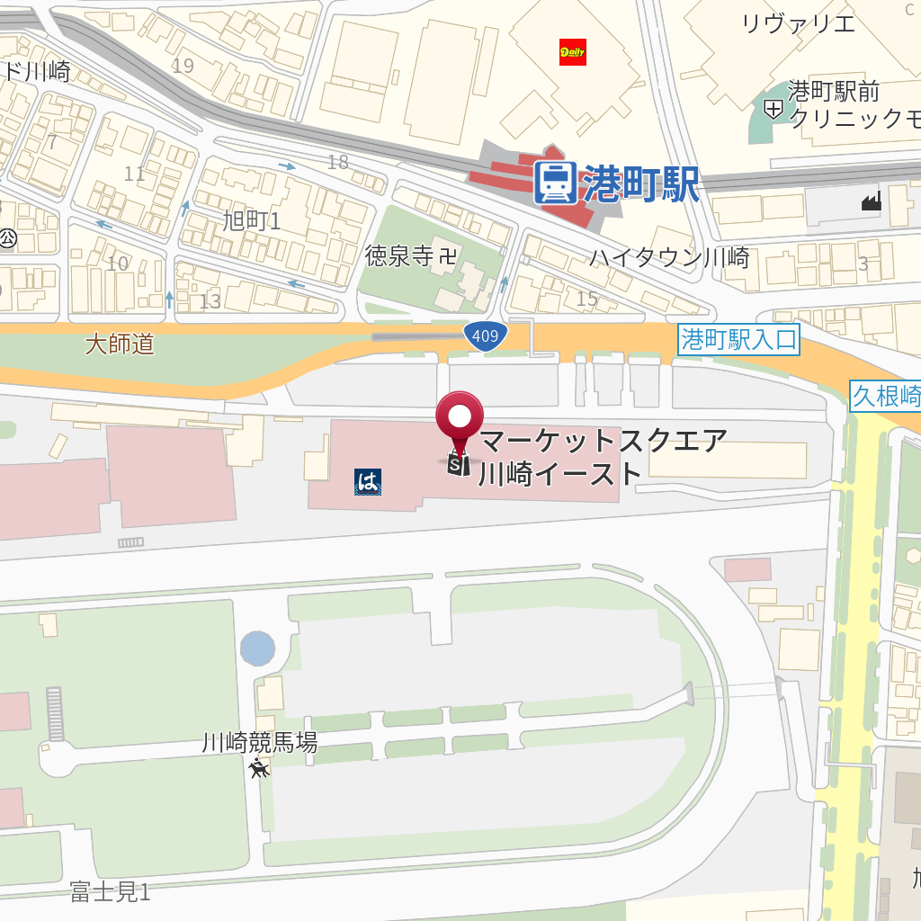 マーケットスクエア川崎イースト の地図 住所 電話番号 Mapfan