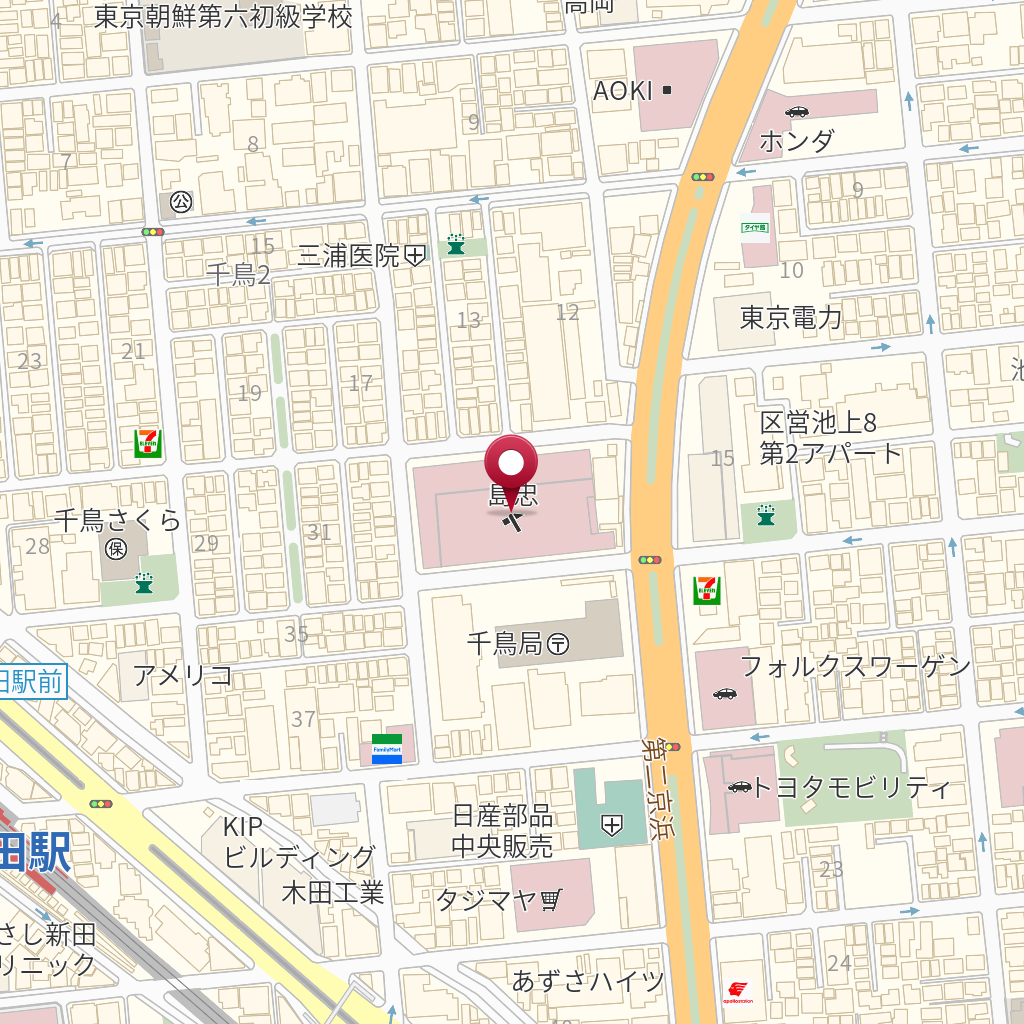 島忠大田千鳥店 の地図 住所 電話番号 Mapfan