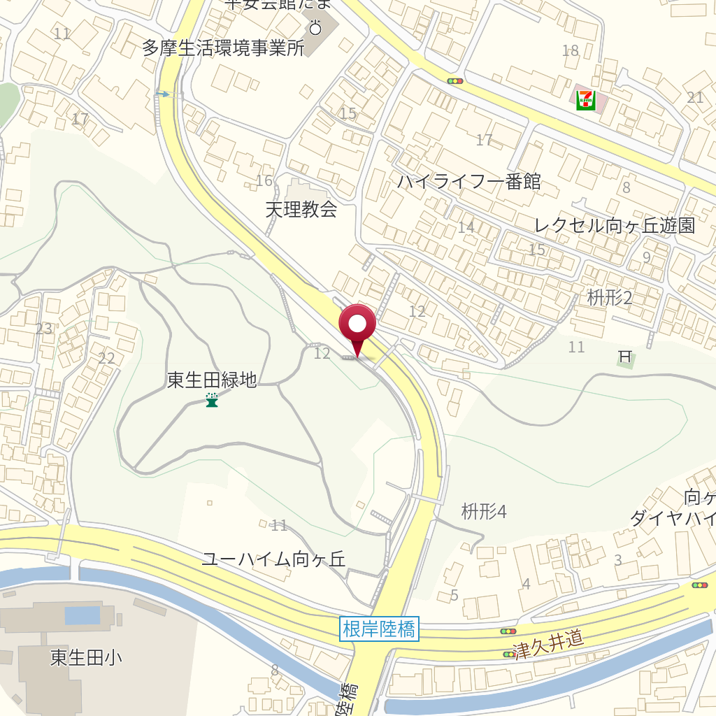 東生田緑地 の地図 住所 電話番号 Mapfan