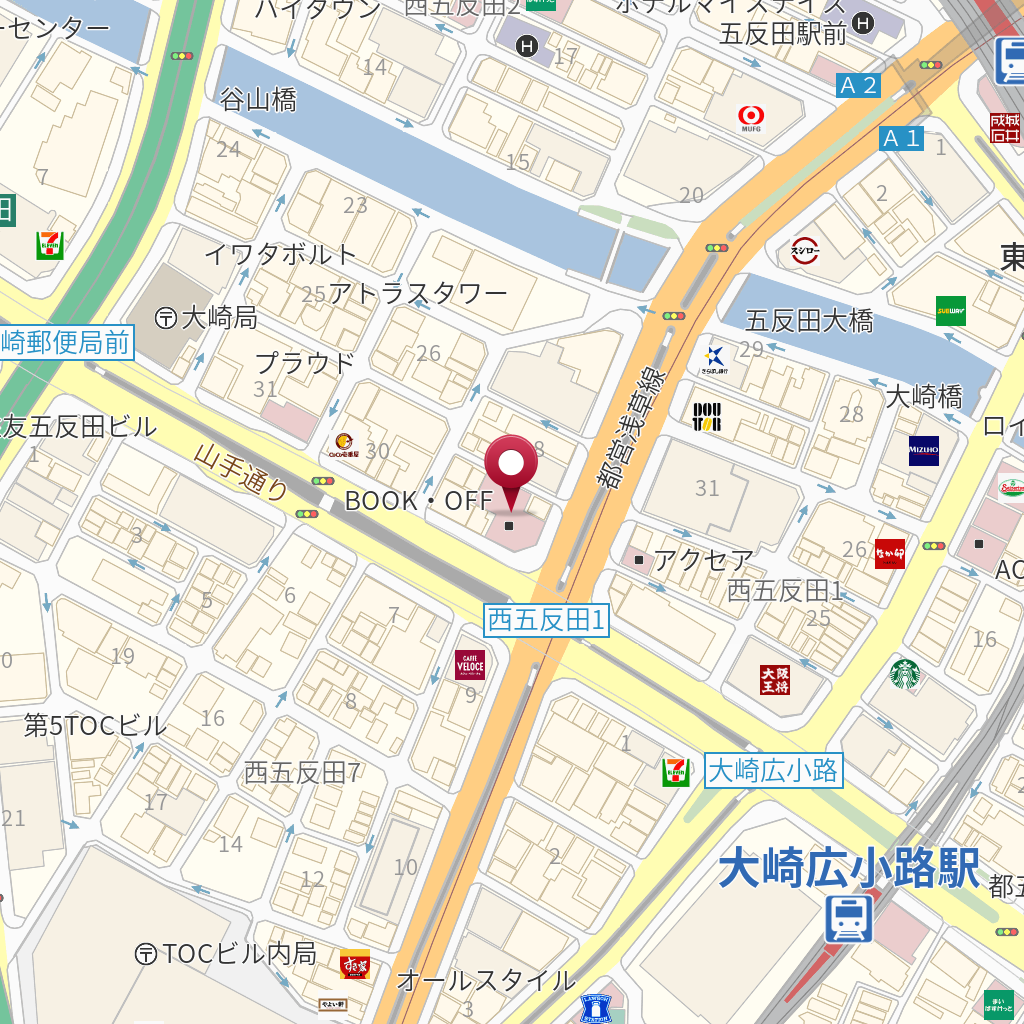 ブックオフ西五反田店 の地図 住所 電話番号 Mapfan