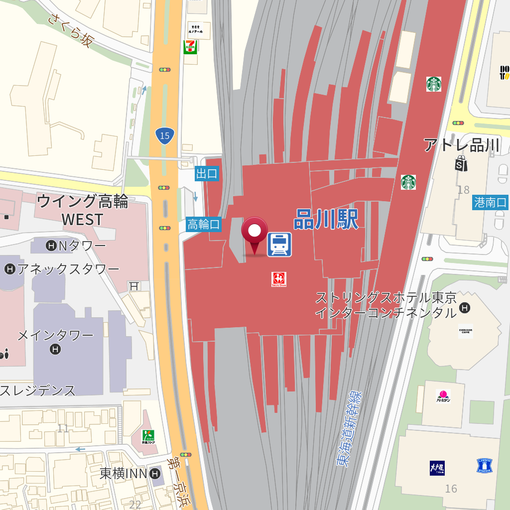 横浜銀行京急品川駅 の地図、住所、電話番号 MapFan
