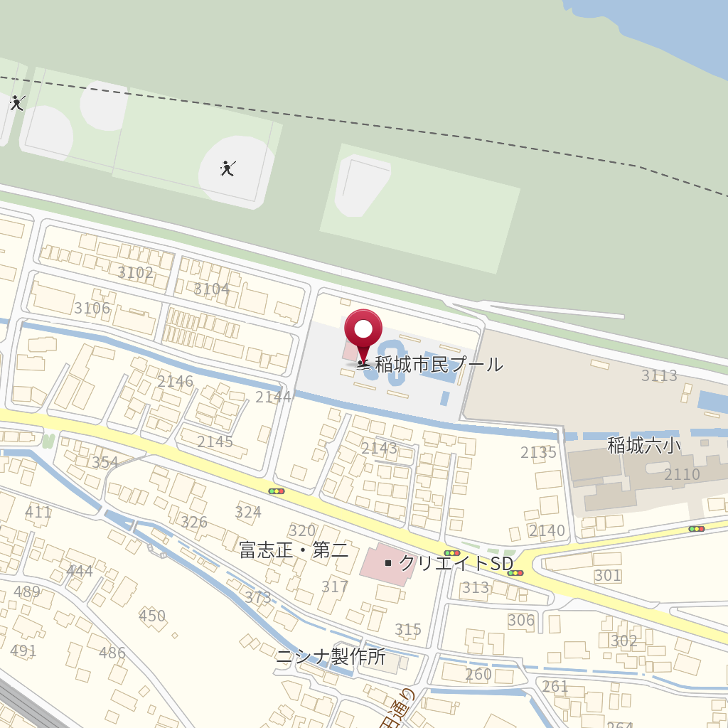稲城市民プール の地図 住所 電話番号 Mapfan