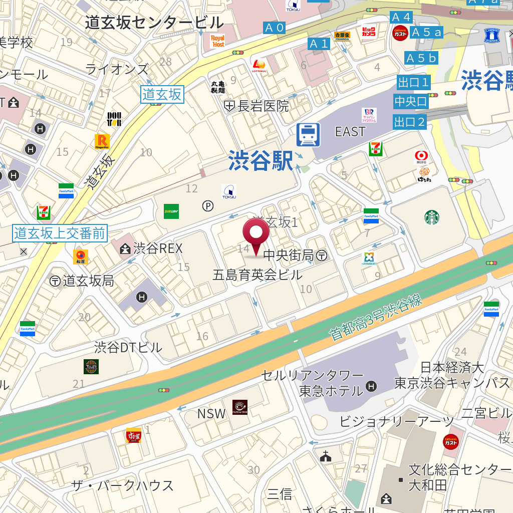 さわやか信用金庫 渋谷支店 の地図 住所 電話番号 Mapfan