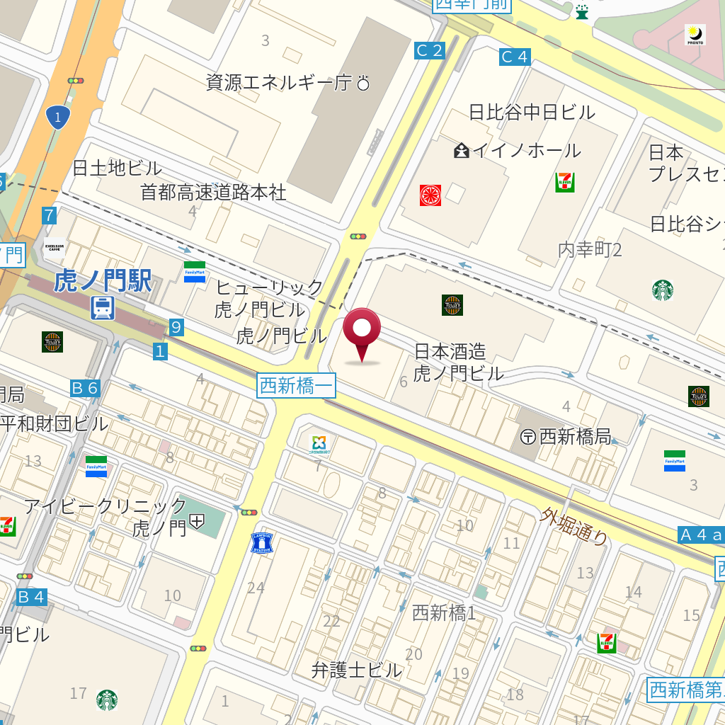 りそな銀行虎ノ門支店 の地図、住所、電話番号 MapFan