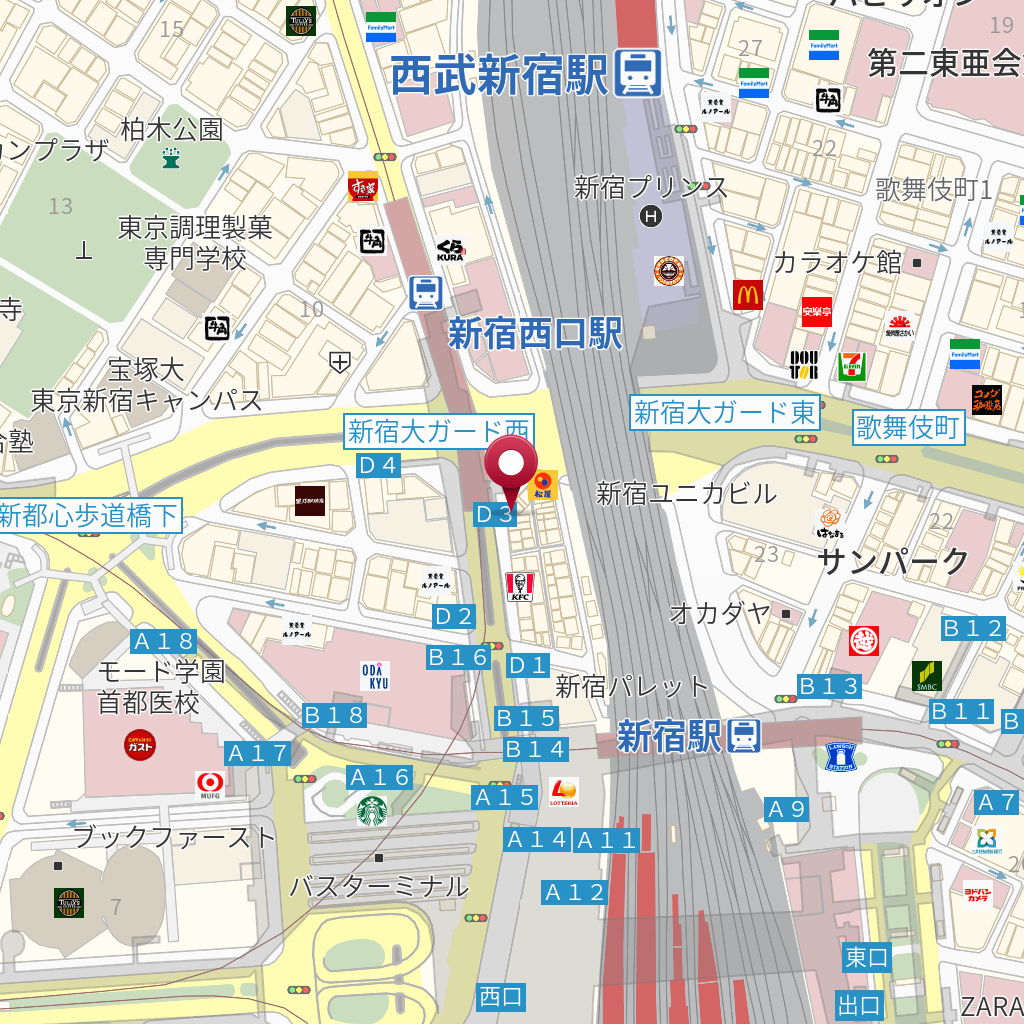 大黒屋質新宿西口店 の地図 住所 電話番号 Mapfan