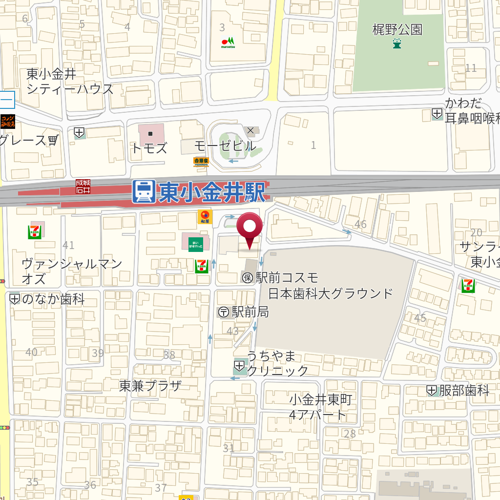 三井住友銀行東小金井南口 の地図 住所 電話番号 Mapfan