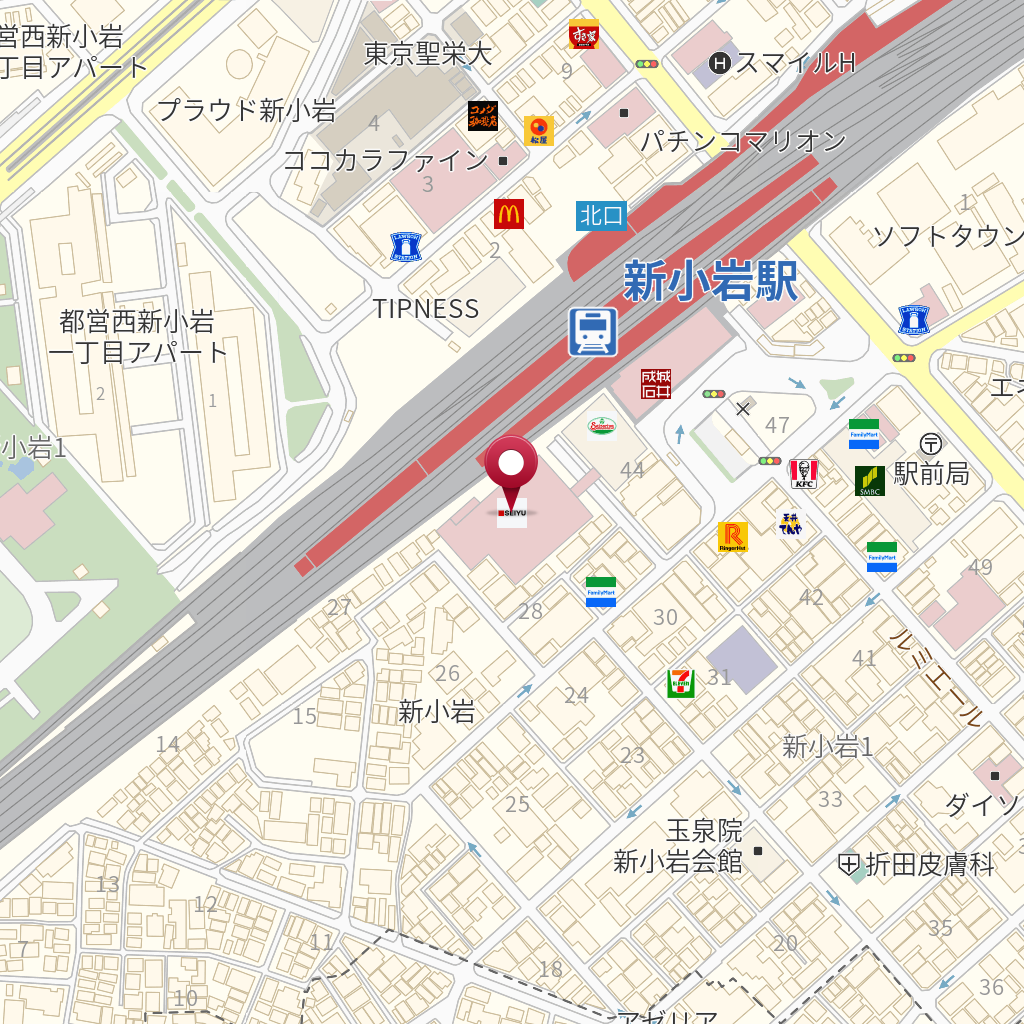 西友新小岩店 の地図 住所 電話番号 Mapfan