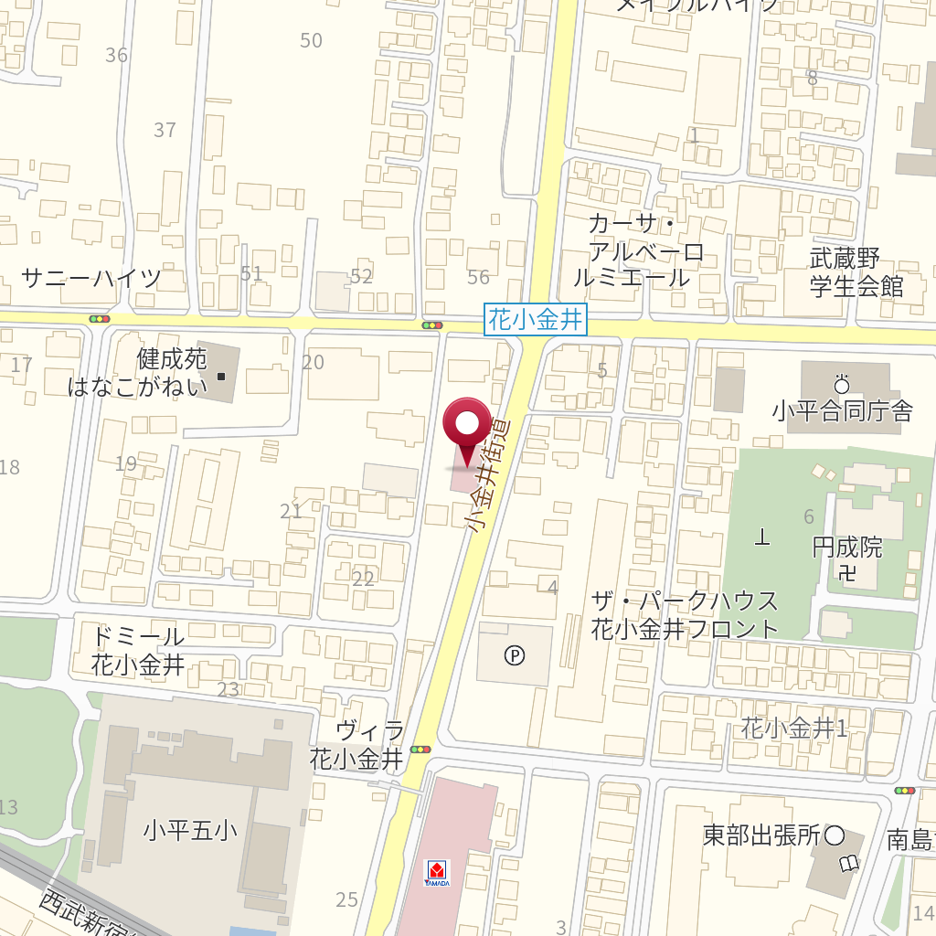 ブックオフ花小金井店 の地図 住所 電話番号 Mapfan