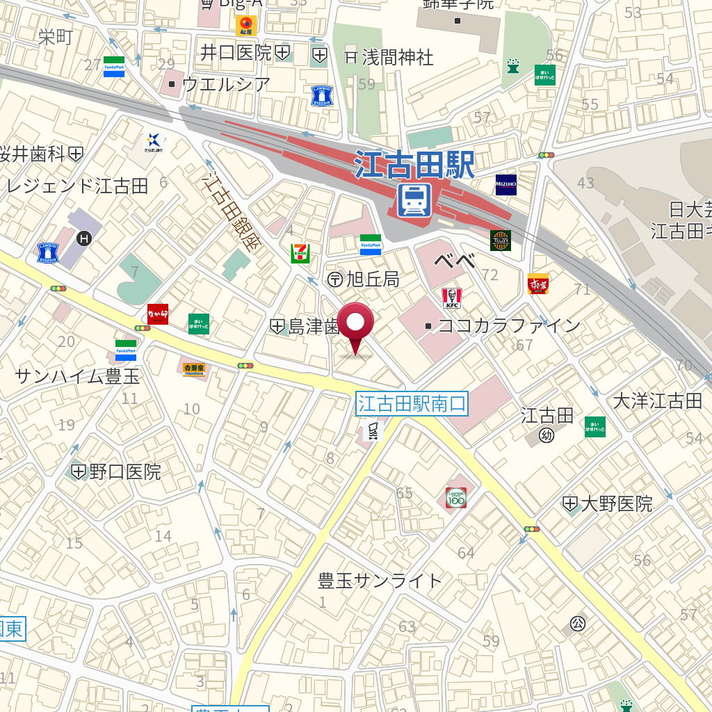 セレスト江古田店 の地図 住所 電話番号 Mapfan