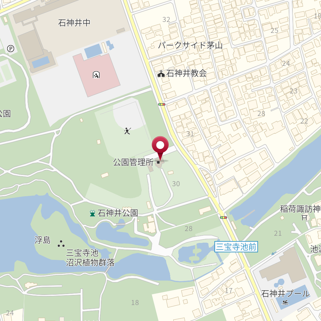石神井公園サービスセンター の地図 住所 電話番号 Mapfan