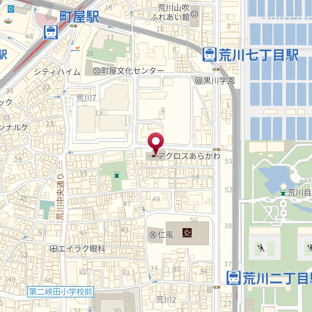 東京都荒川区荒川２‐５７‐８ 付近の地図 - MapFan