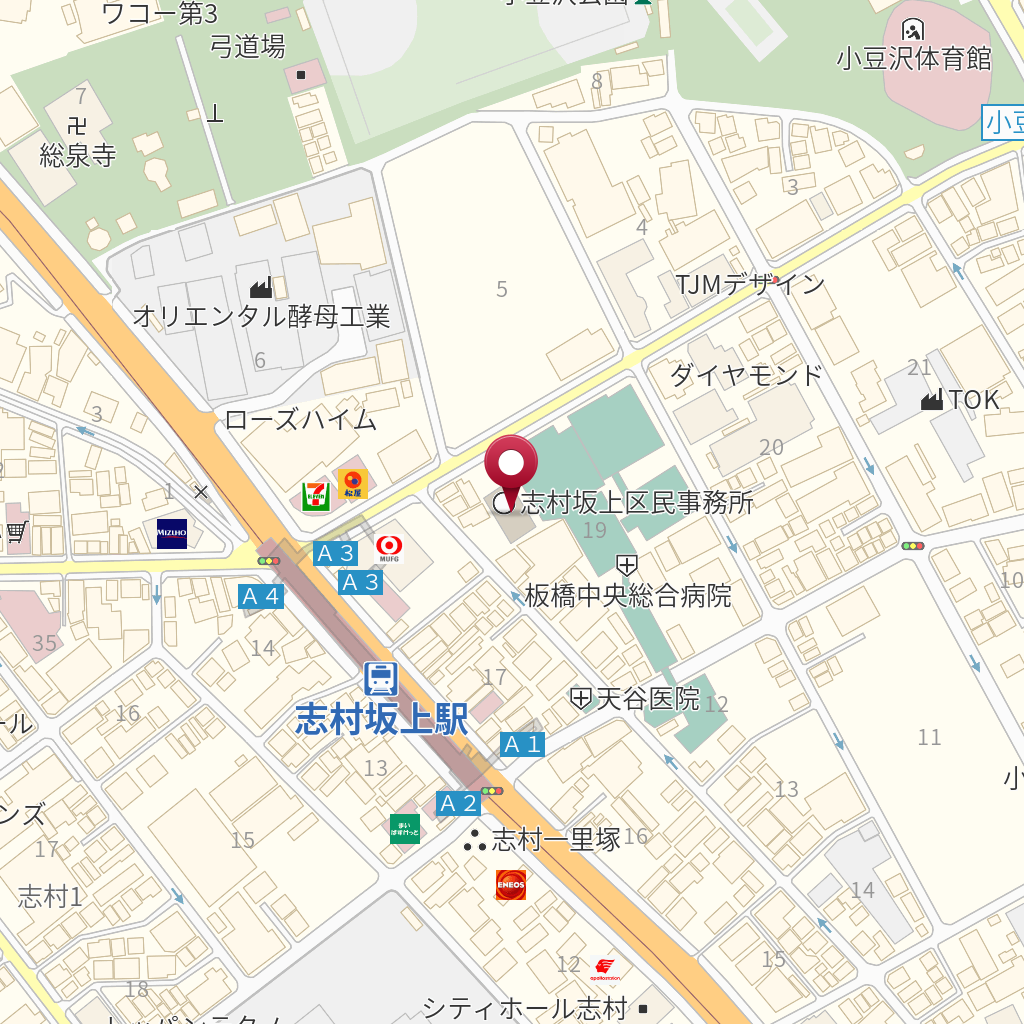 板橋区役所 地域センター 志村坂上 の地図、住所、電話番号 MapFan