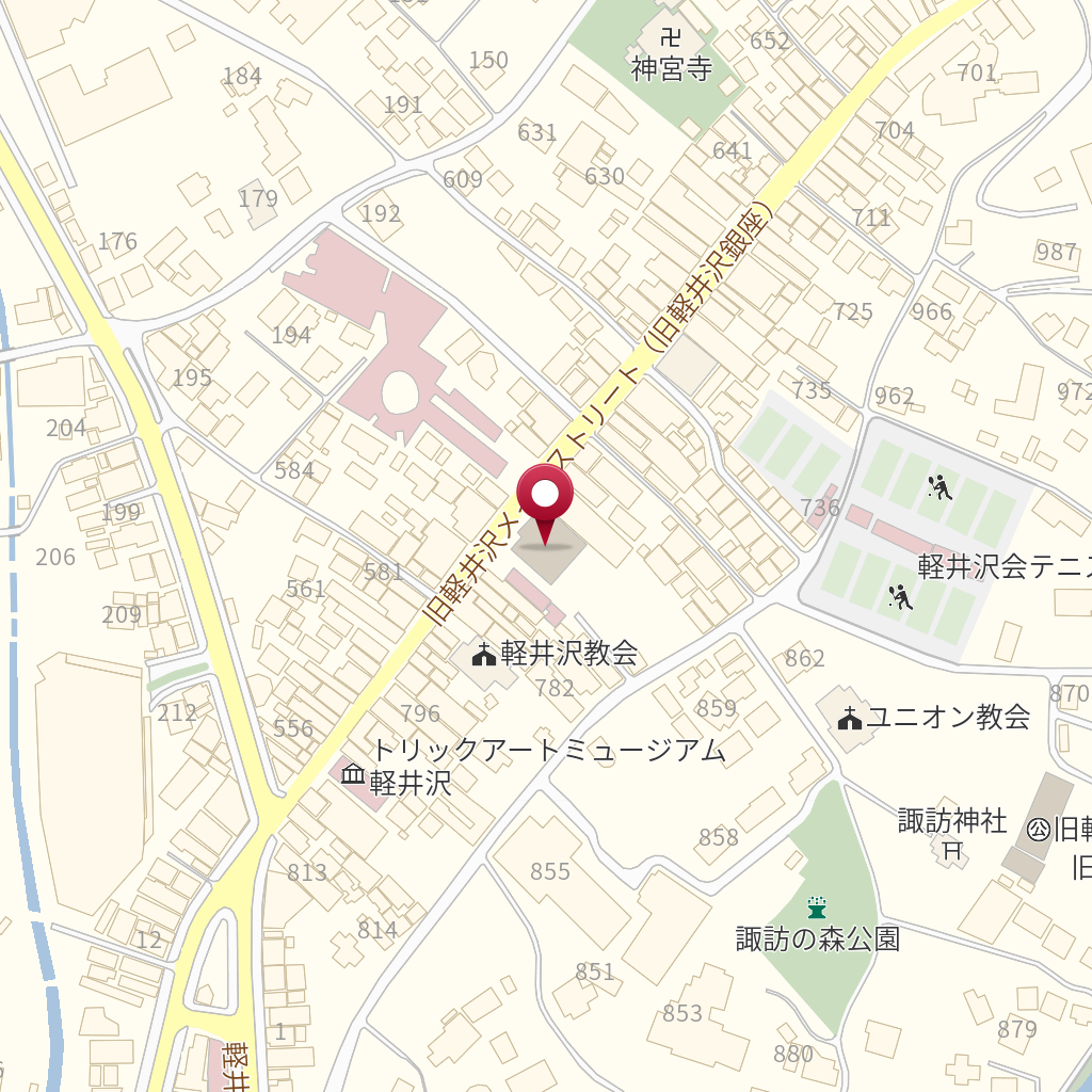 軽井沢郵便局 貯金 保険 の地図 住所 電話番号 Mapfan