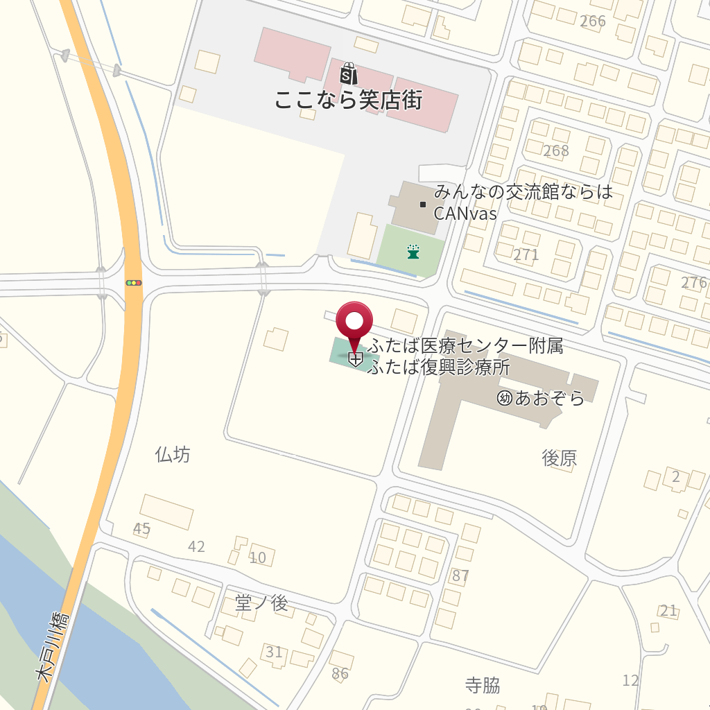 福島県ふたば医療センター附属ふたば復興診療所 の地図、住所、電話番号 MapFan