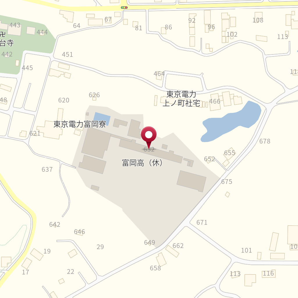 福島県立富岡高等学校 の地図 住所 電話番号 Mapfan