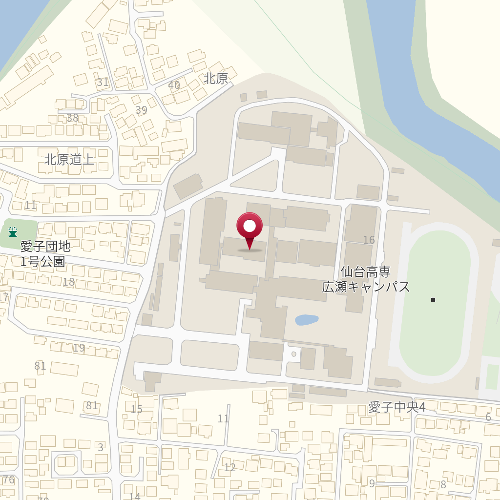 国立仙台高等専門学校 広瀬キャンパス の地図 住所 電話番号 Mapfan